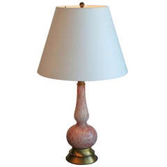 Pink Murano Glass Lamp
