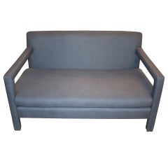 Milo Baughman Style Loveseat