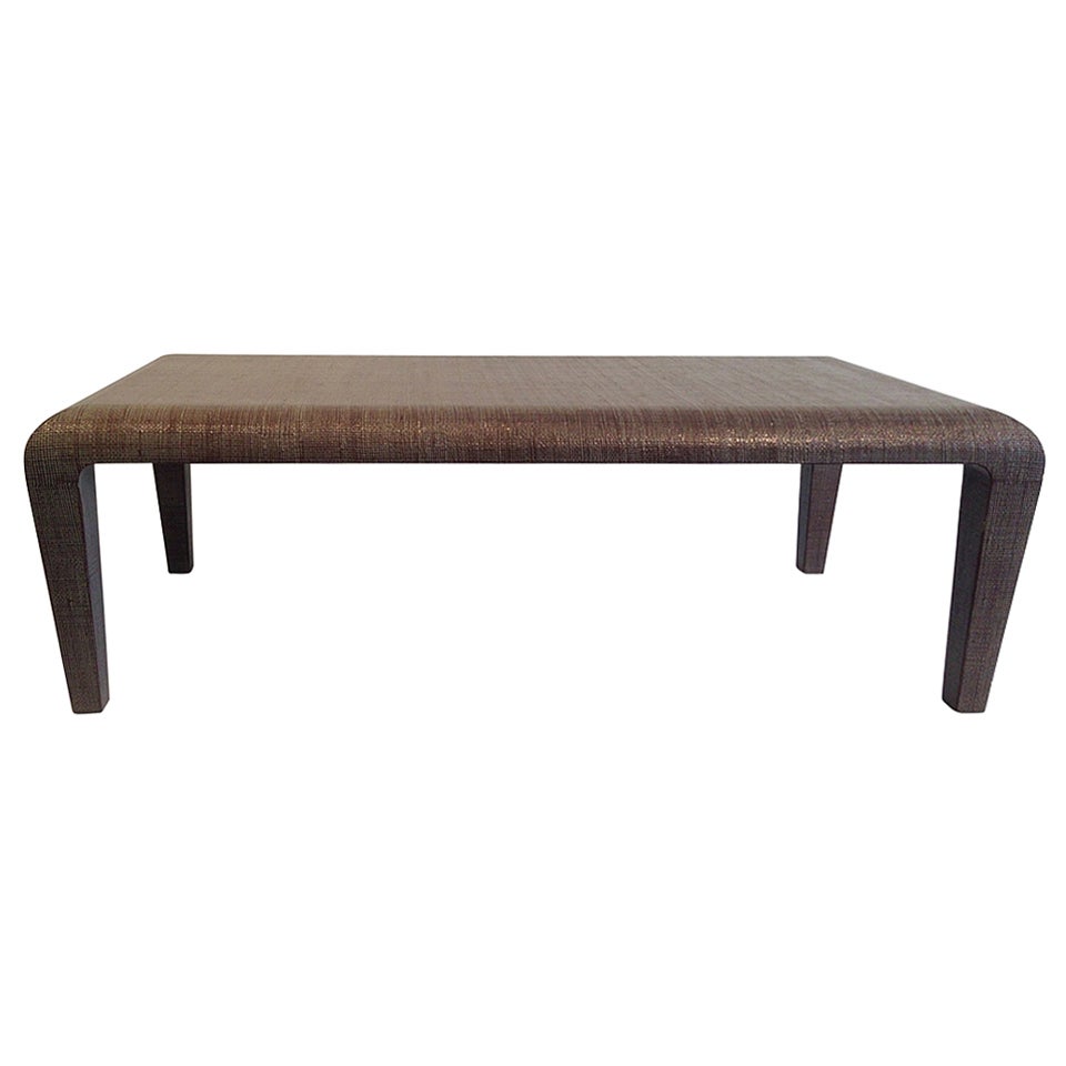 Harrison Van Horn Rattan Coffee Table