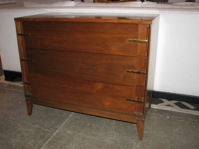 Mid-Century Modern 1960's Basic Witz Furn Co Walnut Chest of Drawers