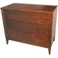 Retro 1960's Basic Witz Furn Co Walnut Chest of Drawers