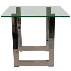 Chrome U Shaped Side Table