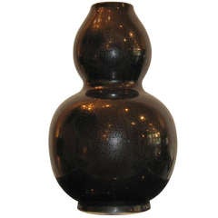 Maitland Smith Black Gourd Vase