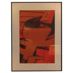 Unsigned Orange Abstract 3