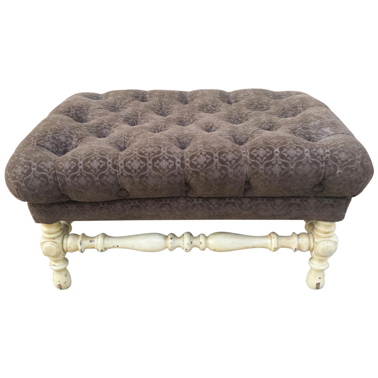 French Ottoman in Provincial Country Style  For Sale