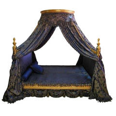 French Louis XV Rococo Style Canopy Bed