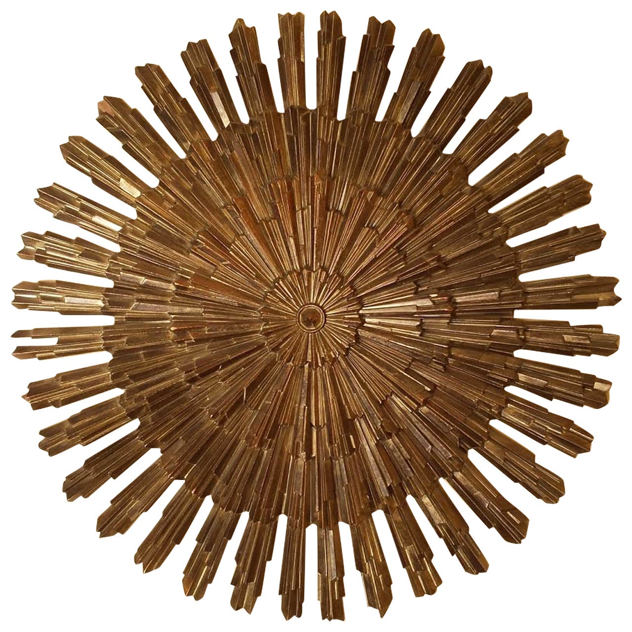 Sunburst Starburst Wood Wall Decor