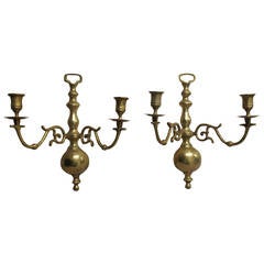 Sconnces, Pair of Mid Century Wall Sconce Candleholders