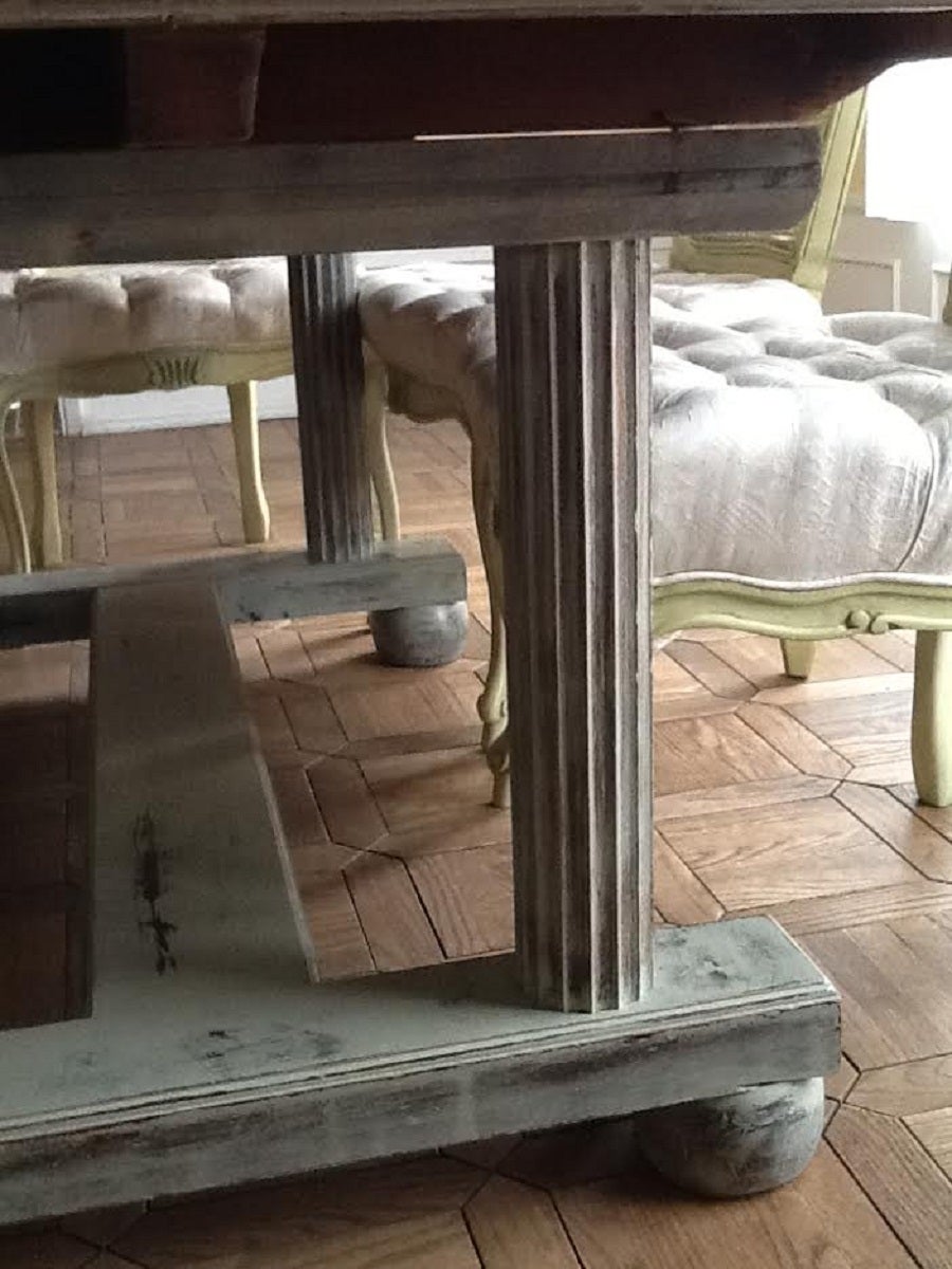 20th Century Dining Table, French Country Farmhouse Table For Sale