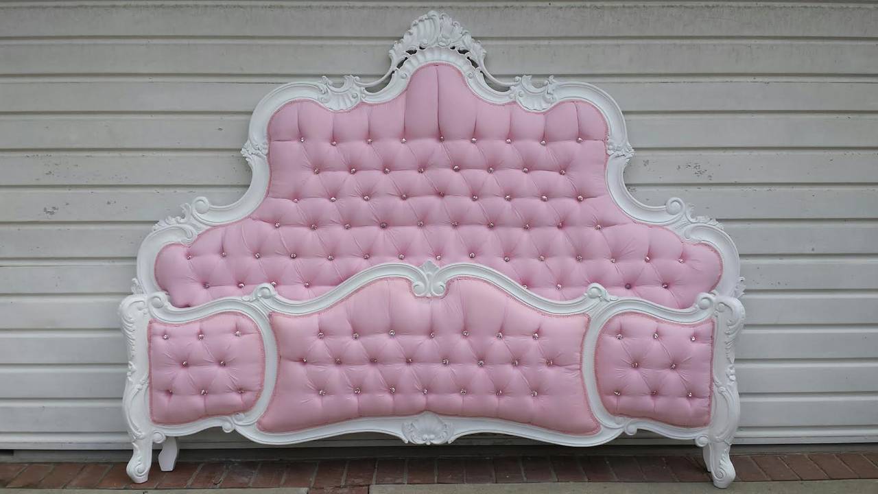 French Louis XV Style King Size Bed