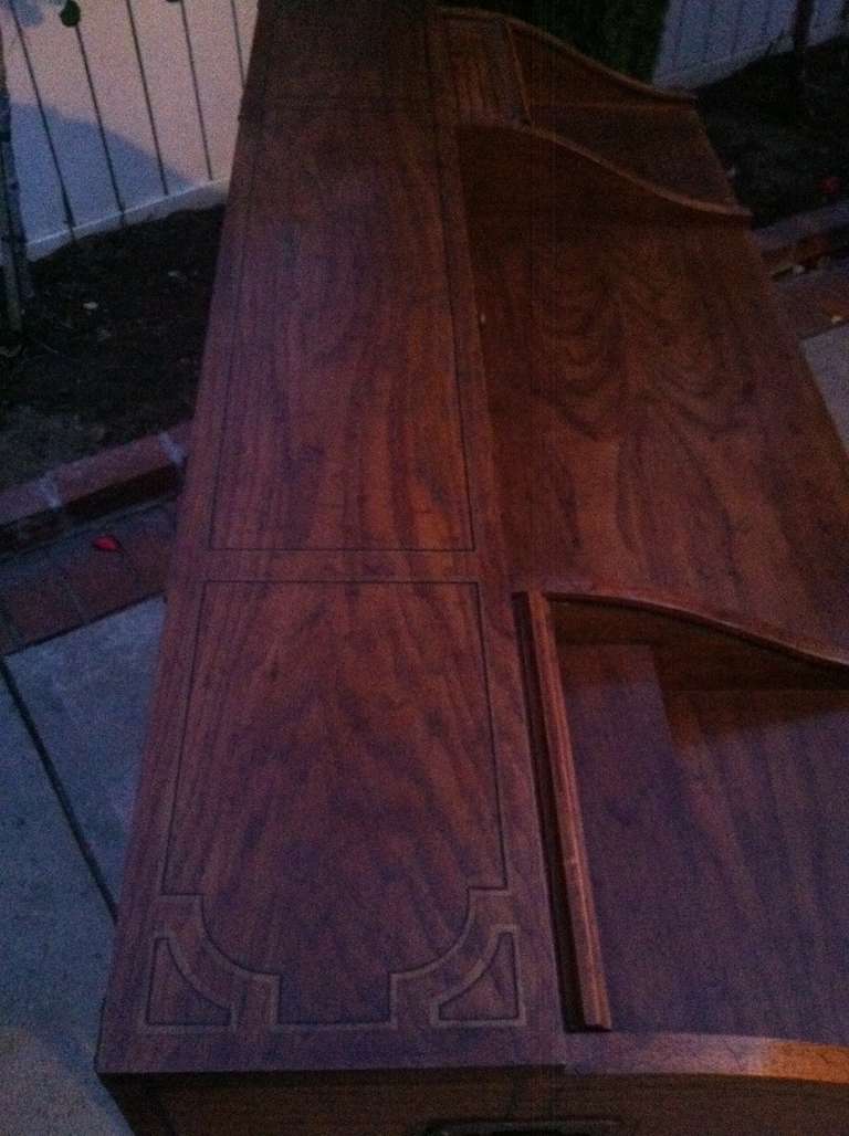 Mid-20th Century Desk, Mid Century Desk X Base by Drexel For Sale