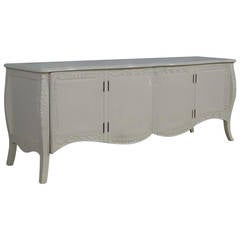 Vintage French Buffet, French Provincial Farmhouse Style White Buffet or Sideboar