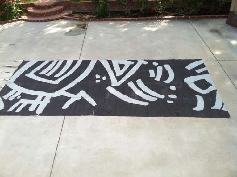 Backdrop, Large Contemporary Hand-Painted on Canvas