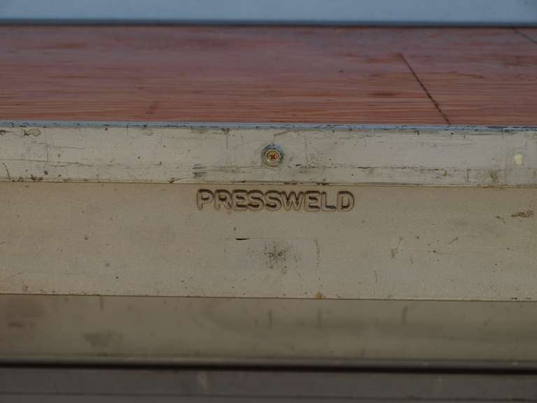 Mid-20th Century 8ft Industrial Work Table by Pressweld