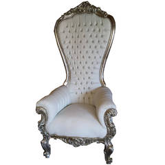 Arm Chair, Throne Chair, French Gothic Baroque Style