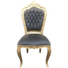 Dining Chair, French Louis XV Style Side Chair