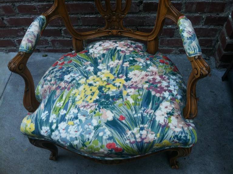 Revival Pair French Armchairs For Sale