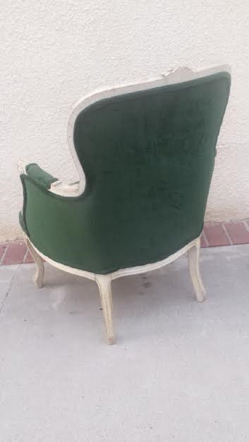 Mid-20th Century French Bergere Armchair For Sale