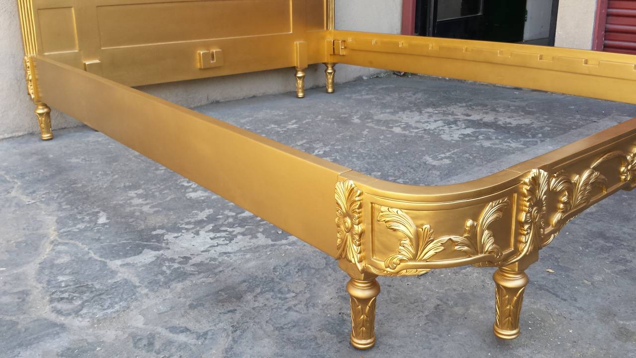 French Louis XV Style Queen Bed 3