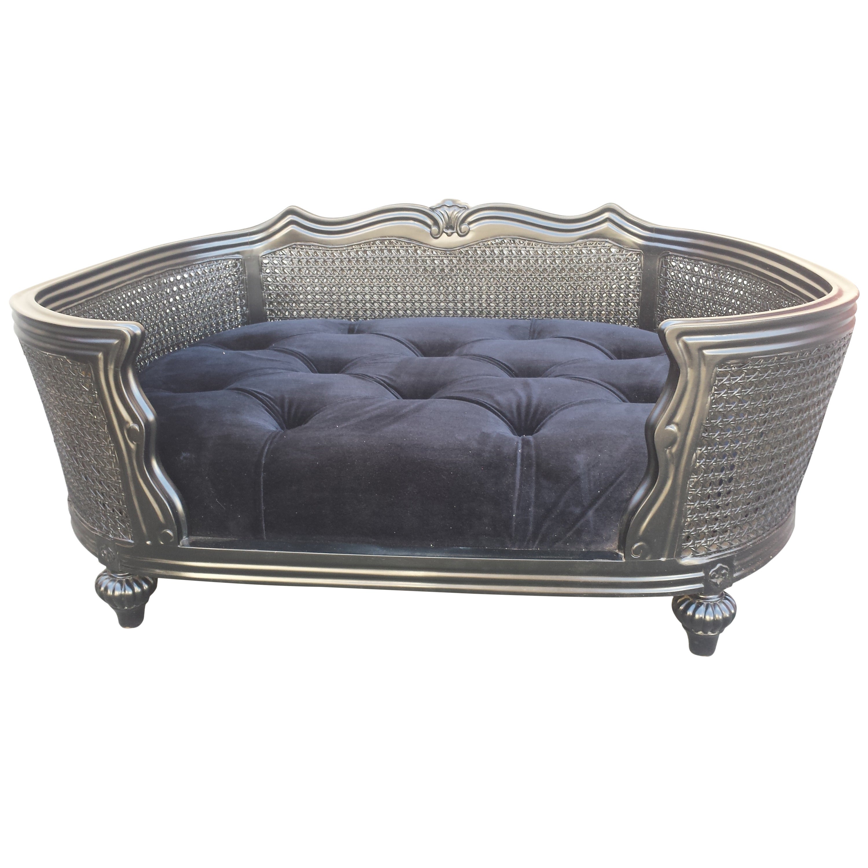 French XV Style Cane Pet Bed