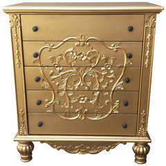 French Dresser, French Louis XV Style Five-Drawer Dresser