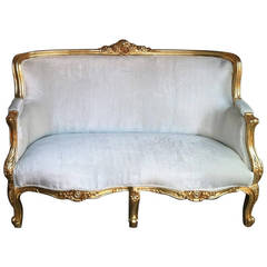French Louis XV Style Settee or Sofa