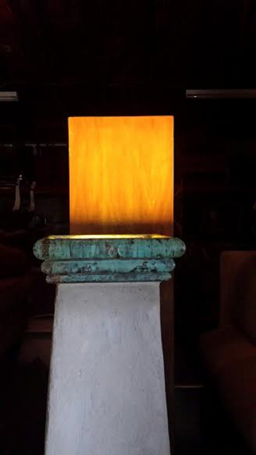 Floor lamp, Tall Concrete Stone Floor Lamp For Sale 1