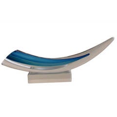 Large Glass Horn By Goran Warff Limited Edition