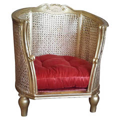 Dog / Cat Bed, French Louis XV Style Cane Bed for Dog or Cat