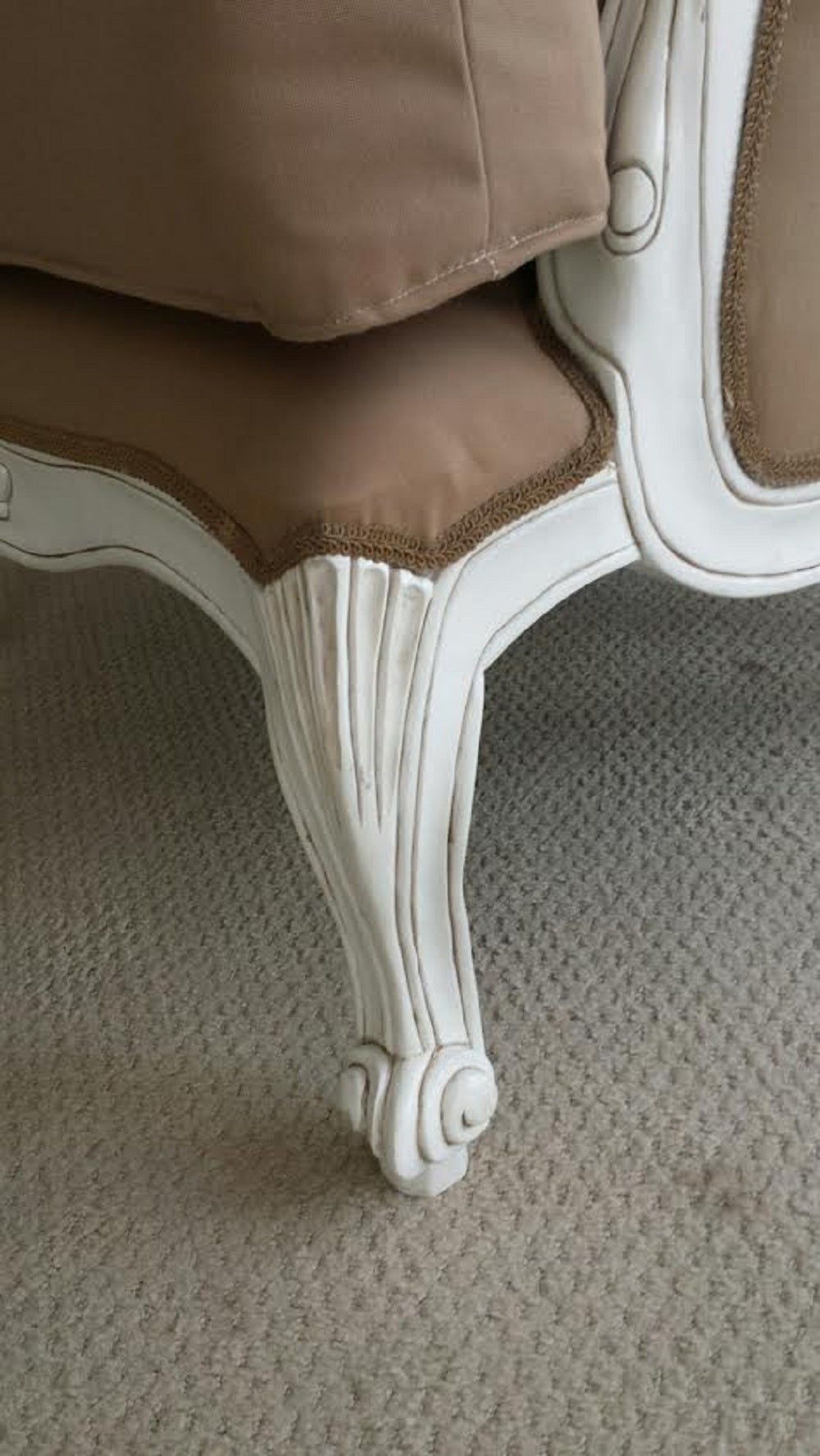 20th Century Pair French Louis XV Style Armchairs