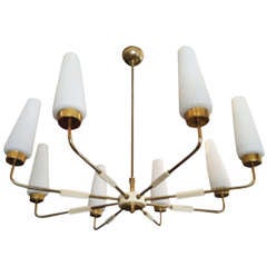 Italian 8-arm Brass Chandelier