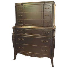 Antique French High Chest on Chest / Dresser