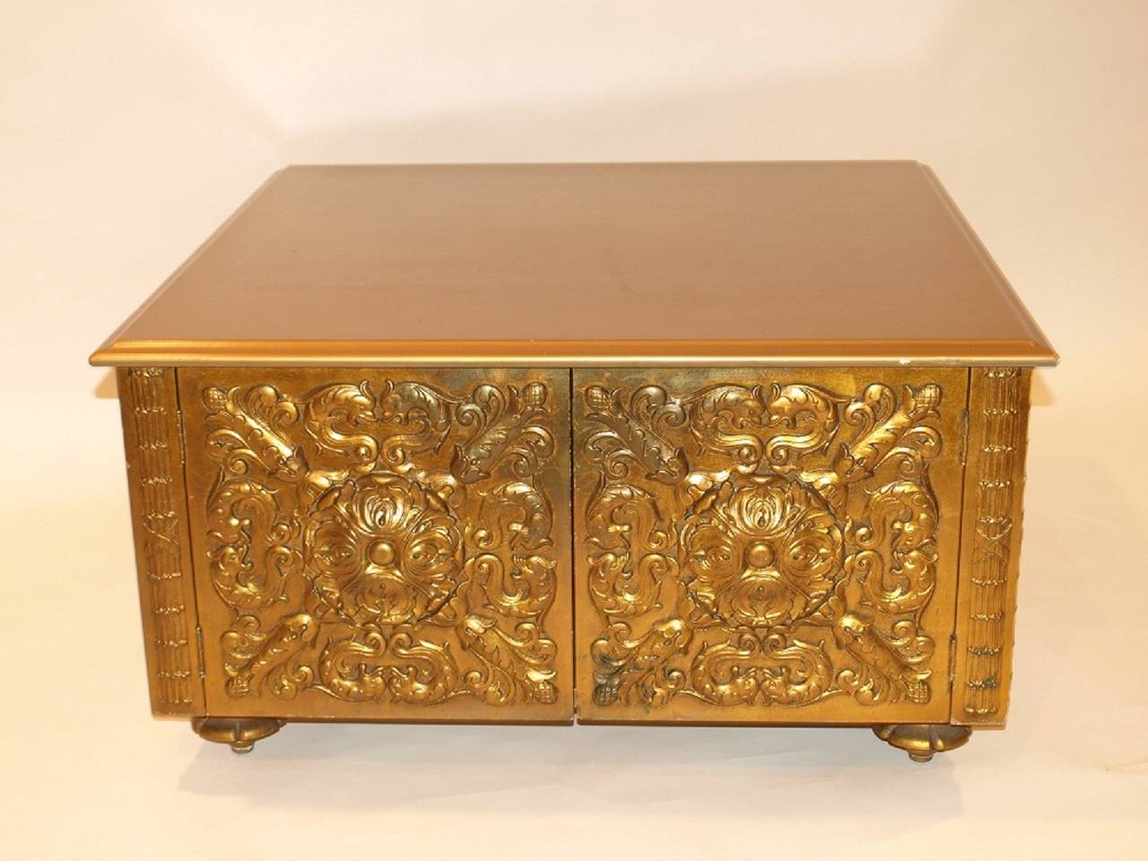 Hollywood Regency Gold Coffee/Cocktail Table