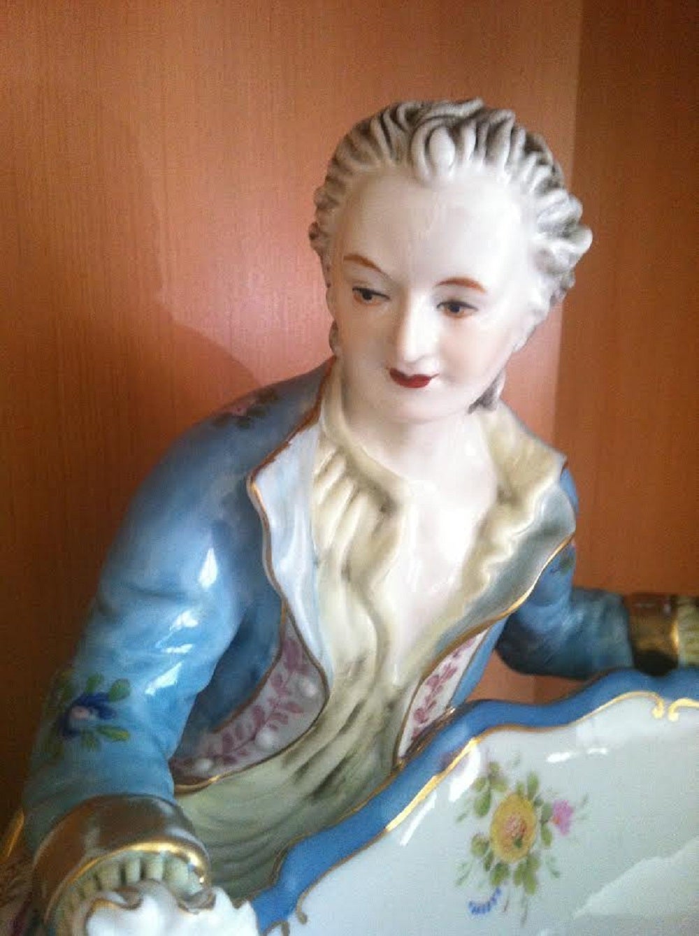 German Meissen Figurine,  Boy with Sweetmeat Dish For Sale