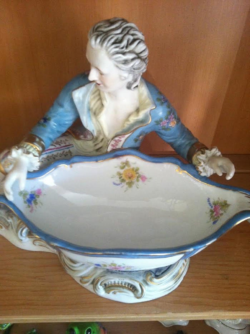Meissen Figurine,  Boy with Sweetmeat Dish For Sale 1