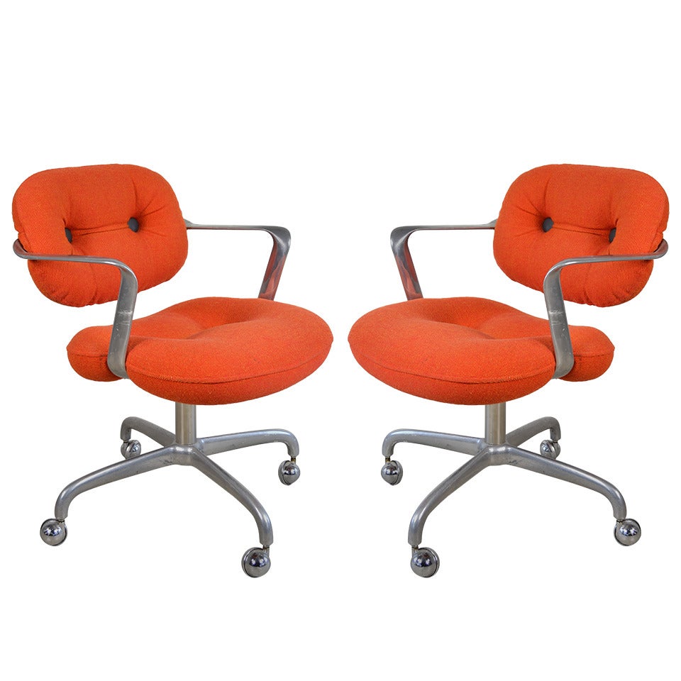 Andrew Morrison & Bruce Hannah for Knoll Pair of Office Desk Chairs