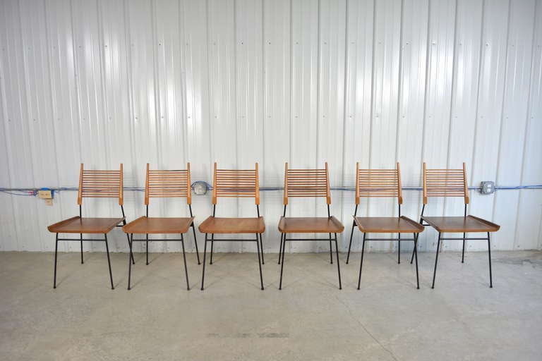 Paul McCobb Set of 6 Shovel Dining Chairs for Winchendon 3