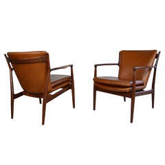 Finn Juhl Pair of Delegate Arm Chairs