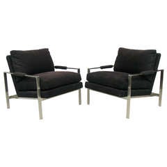 Milo Baughman Pair of Lounge Chairs for Thayer Coggin