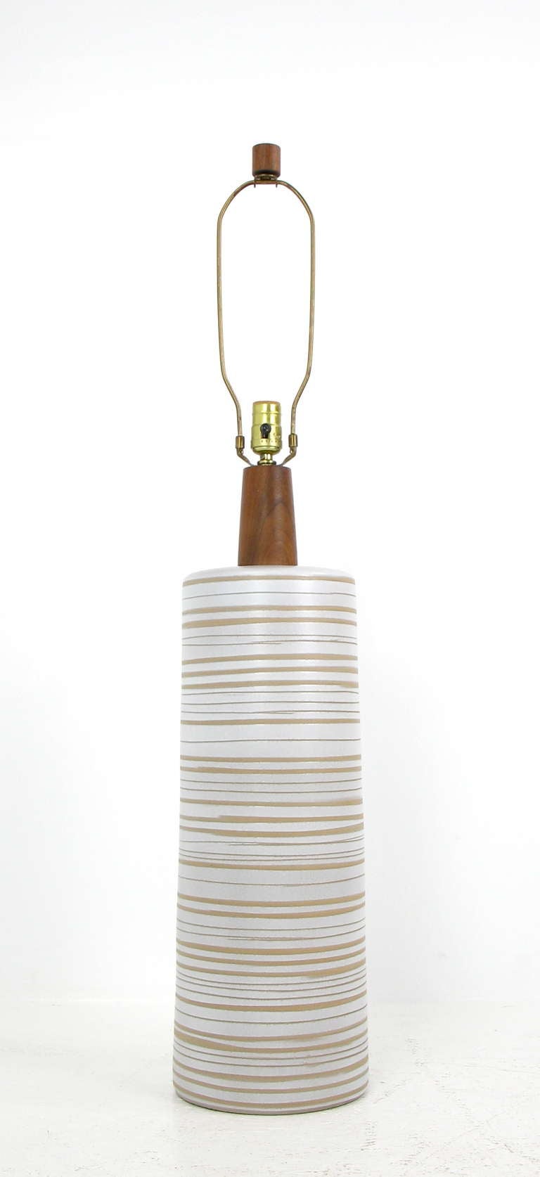 A Large Ceramic Lamp by Jane and Gordon Martz