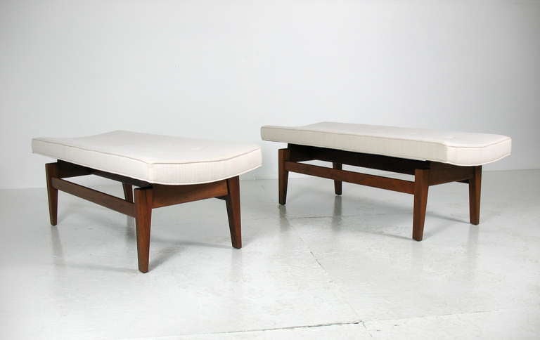 American Pair of Floating Benches by Jens Risom