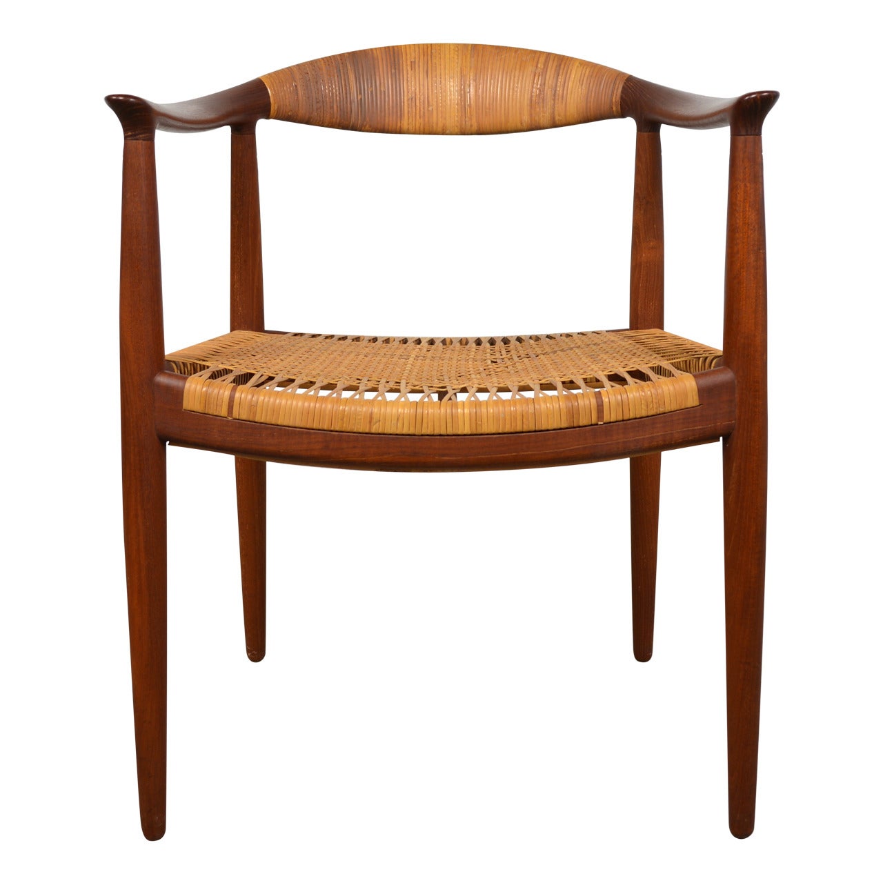 Hans Wegner "The Chair" in Teak and Cane