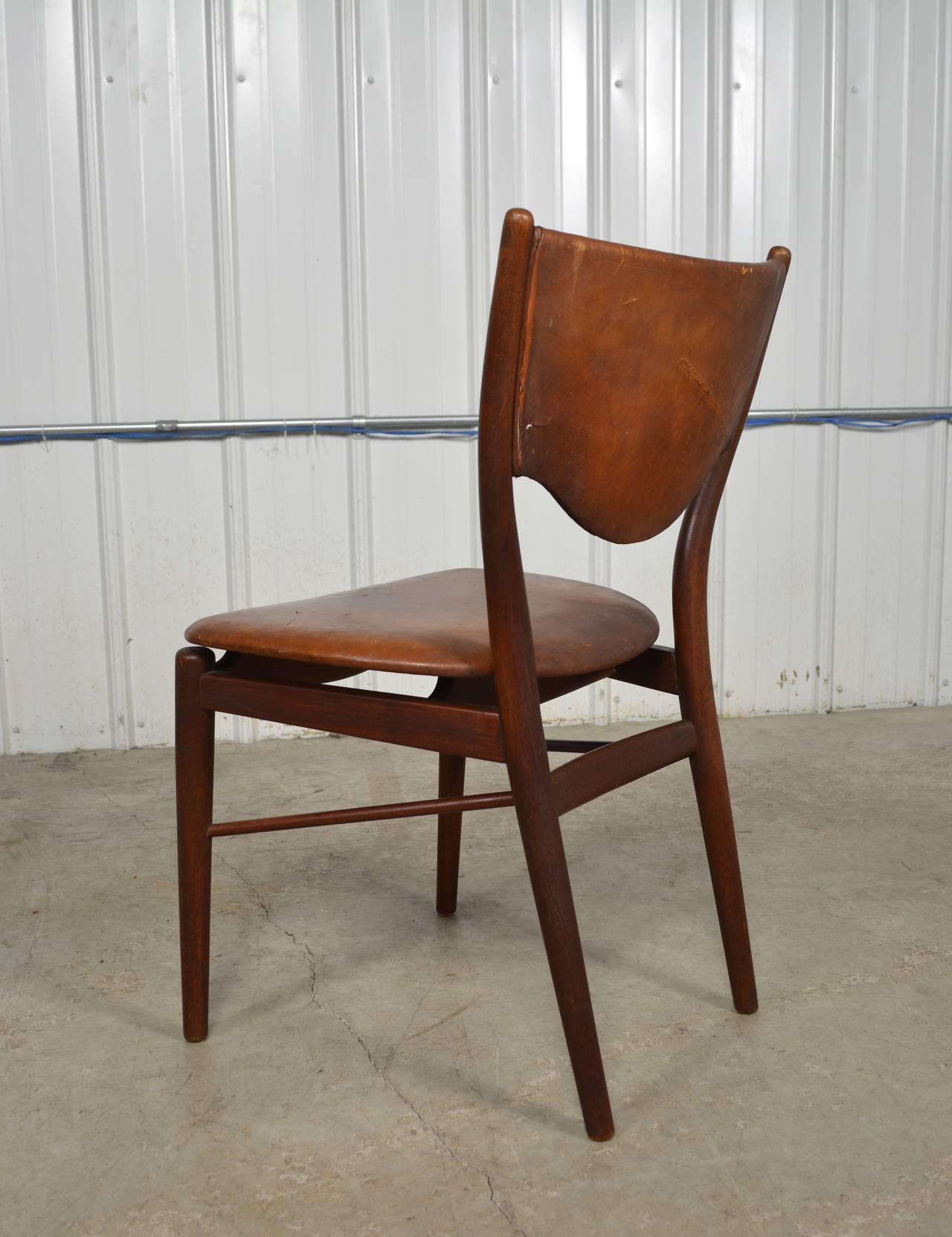 Finn Juhl Side Chair for Bovirke In Good Condition For Sale In Loves Park, IL