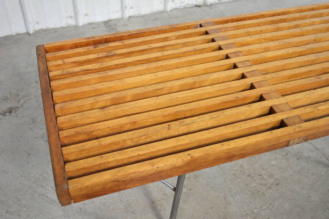 American Early George Nelson Platform Bench for Herman Miller