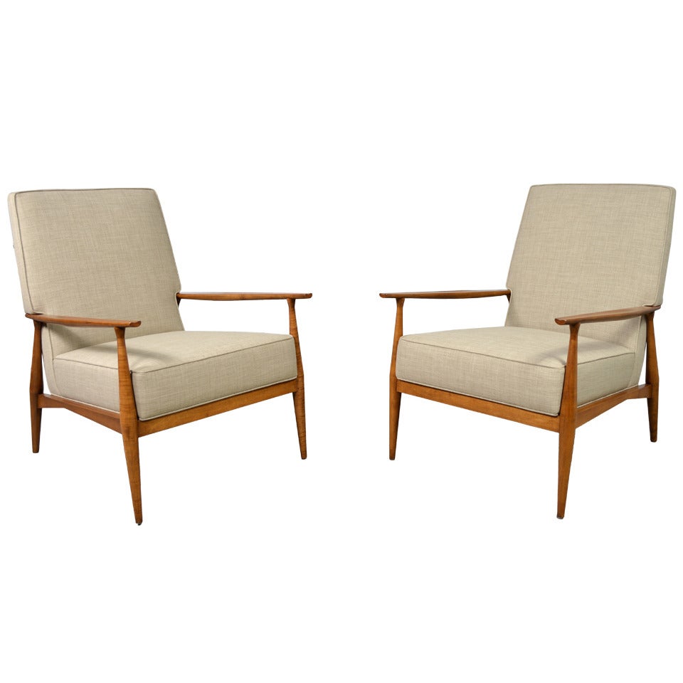 Paul McCobb Pair of Lounge Chairs for Directional
