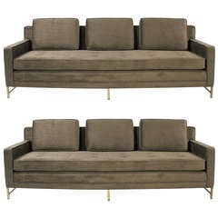 Paul McCobb Tuxedo Sofa for Directional - Pair Available