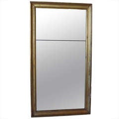 Large Gold Wood Frame Mirror