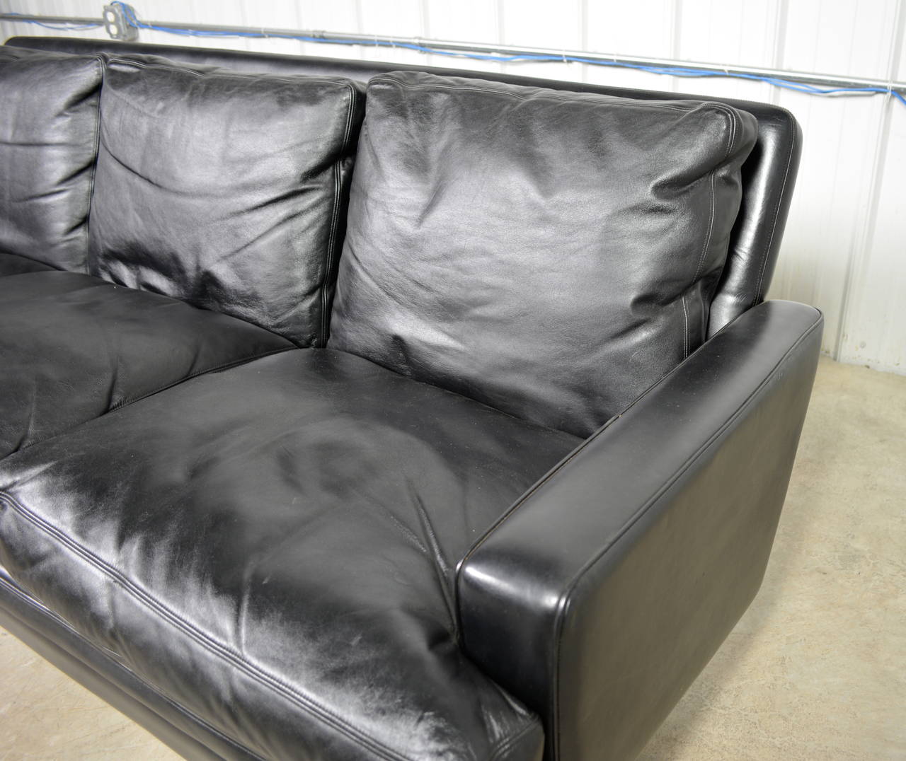 Frederik Kayser Danish Modern Leather Sofa for Vatne Mobler 2