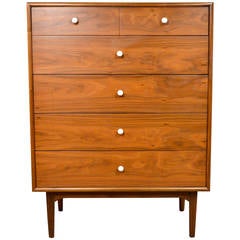 Mid Century Modern Dresser in Walnut by Kipp Stewart for Drexel