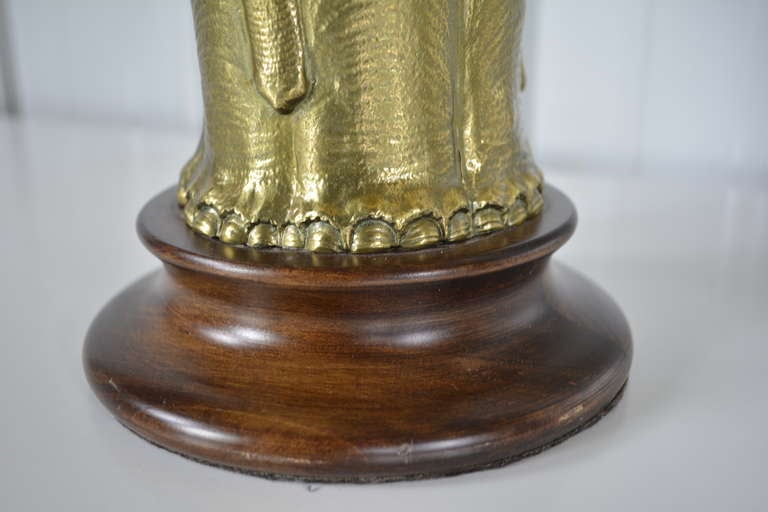 Pair of Brass Elephant Lamps 3